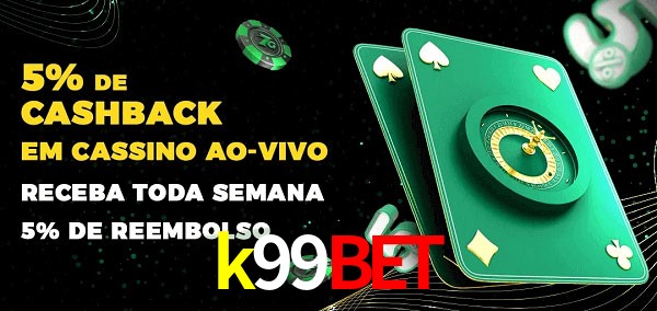 Promoções do cassino ao Vivo k99bet